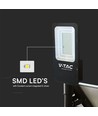 50W Hybrid LED gadelampe med solcelle - 4000lm, IP65, 4000K, 50.000mAh batteri