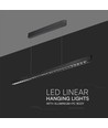 36W LED lineær hængelampe - Samsung-linse, type 3i1, sort