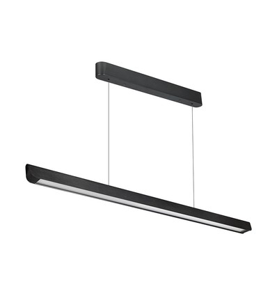 36W LED lineært pendelarmatur - CCT, sort, 2880lm, inkl. wireophæng
