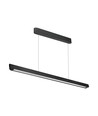 36W LED lineært pendelarmatur - CCT, sort, 2880lm, inkl. wireophæng