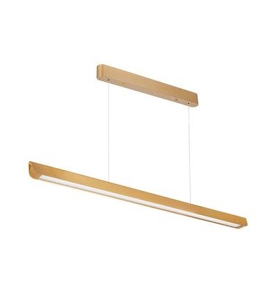 36W Lineær Hængelampe - LED Samsung, Diffusor Pladetype 3in1, Guld