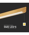 36W Lineær Hængelampe - LED Samsung, Diffusor Pladetype 3in1, Guld