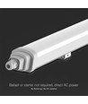 150cm 48W vandtæt komplet LED armatur - Samsung LED chip, 120lm/W, IP65, 6500K