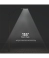 V-Tac 100W LED gadelampe - Samsung LED chip, indbygget skumringssensor, Ø60mm, IP65, 135lm/w