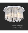 LED Designer Loftlampe - Krystal Lampe, Klar, Hylster E14