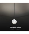 LED designer pendel lampe - hvid, med G9 fatning