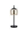 7W Designer LED bordlampe - 700lm, 3000K, metal og glas, Ø12 x 22,5 cm