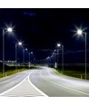 100W LED Gadelampe - Samsung Chip, Adaptor, 6500K