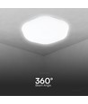 40W LED Designer Dome loftslampe - 4000lm, 3-i-1 CCT, dæmpbar, inkl. fjernbetjening, blomstermønster