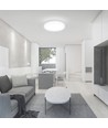 24W LED loftslampe - Rund, hvid ramme, IP44, 5 års garanti, Samsung Chip