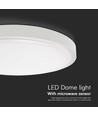 24W LED sensorlampe - Ø35cm, IP44, 5 års garanti, Samsung chip indbygget mikrobølgesensor