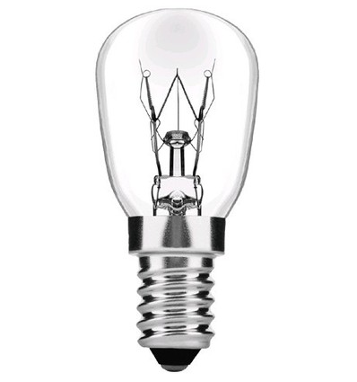 E14 25W Halogen køleskabspære - 130lm, Maks. -20°C