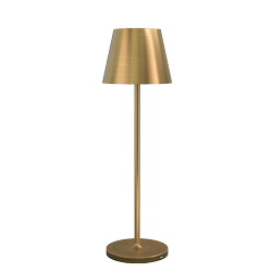Bordlamper Calida Opladelig bordlampe - udendørs, 2700K, RA97, dæmpbar, messing