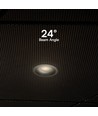 18W Ø10,6cm Blændfri CCT Downlight RA90 - Hul: Ø95mm, Ydre mål: Ø10,6 cm, 3 lyskulører, sort front, Honeycomb