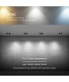 18W Ø10,6cm Blændfri CCT Downlight RA90 - Hul: Ø95mm, Ydre mål: Ø10,6 cm, 3 lyskulører, sort front, Honeycomb