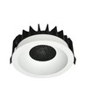 18W Ø10,6cm Blændfri CCT Downlight RA90 - Hul: Ø9,5 cm, Mål: Ø10,6 cm, 3 lyskulører, hvid front, Honeycomb