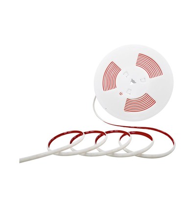 5m 12,5W/m COB-LED strip - IP65 vandtæt, 286 LED pr. meter, 6500K, 8mm bredde