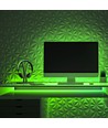 10m 10,5W/m LED strip - IP65, 120 LED pr. meter, 1100lm/m, 230V plug-and-play
