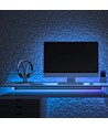 50m 10,5W/m Blå LED strip - 121 LED pr. meter, IP65 vandtæt, 230V, inkl. stik