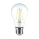 E27 12W LED filament pære - A60, 1521lm, klart glas, 4000K