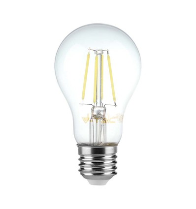 E27 12W LED filament pære - A60, 1521lm, klart glas, 4000K