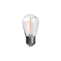 Outlet Outlet: E27 - 1W LED pære, 60lm, 360 grader, ST14 - 10 stk.