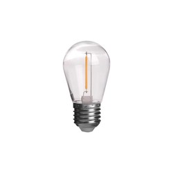 Diverse Restsalg: E27 - 1W LED pære, 60lm, 360 grader, ST14 - 10 stk.
