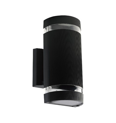 LED Væglampe Sort E27 IP44