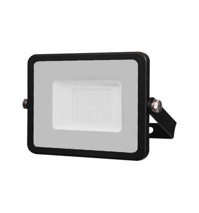 20W projektør - Samsung Chip, kabel 1m, 3000K, sort hus, sort glas