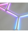 Hexa-Light RGBIC komplet sæt - 9 lysskinner, Vægmonteret, Bluetooth app, USB