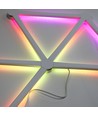 Hexa-Light RGBIC komplet sæt - 9 lysskinner, Vægmonteret, Bluetooth app, USB
