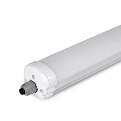 LED armatur V-Tac vandtæt 36W komplet LED armatur - 120 cm, 120lm/W, gennemfortrådet, IP65, 230V