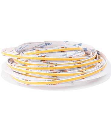 5m 6,5W/m 4000K Dot-free COB-LED strip - IP20, 320 LED pr. meter, 24V, COB LED