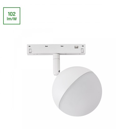 10W SYSTEM SHIFT BASIC GLOBE, 48V - Ø9cm, varm hvid, DC, 90x150 mm