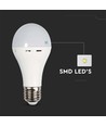 E27 9W LED pære med nødlys - A70, 720lm, 4000K, 4,5 timers batteritid