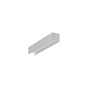 2m aluprofil COZY12 C/U1 - Ubehandlet aluminium, påbygning, LED skinne