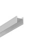 2m aluprofil HOOD14 F/U1 - Ubehandlet aluminium, påbygning, LED skinne