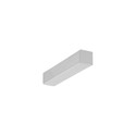 2m aluprofil HOOD14 F/U1 - Ubehandlet aluminium, påbygning, LED skinne