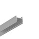 2m aluprofil HOOD14 F/U1 - Anodiseret, påbygning, LED skinne