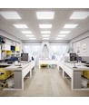 60x60 LED Panel, 36W - Højde:33mm, 120 lm/W, flicker free, hvid kant