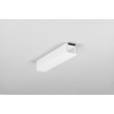 2m aluprofil HOOD14 F/U1 - Hvid lakeret, påbygning, LED skinne