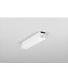 2m aluprofil HOOD14 F/U1 - Hvid lakeret, påbygning, LED skinne