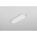 2m aluprofil LEVEL12 C/U1 - Hvid lakeret, påbygning, LED skinne
