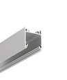 1m aluprofil LINEA20 EE7F/TY - Anodiseret, påbygning, LED skinne