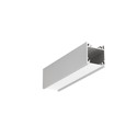 1m aluprofil LINEA20 EE7F/TY - Anodiseret, påbygning, LED skinne