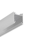 1m aluprofil LINEA20 EE7F/TY - Ubehandlet aluminium, påbygning, LED skinne
