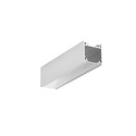 1m aluprofil LINEA20 EE7F/TY - Ubehandlet aluminium, påbygning, LED skinne