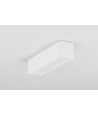 1m aluprofil LINEA20 EE7F/TY - Hvid lakeret, påbygning, LED skinne