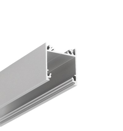 2m aluprofil LINEA20 EE7F/TY - Anodiseret, påbygning, LED skinne