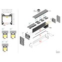 2m aluprofil LINEA20 EE7F/TY - Anodiseret, påbygning, LED skinne